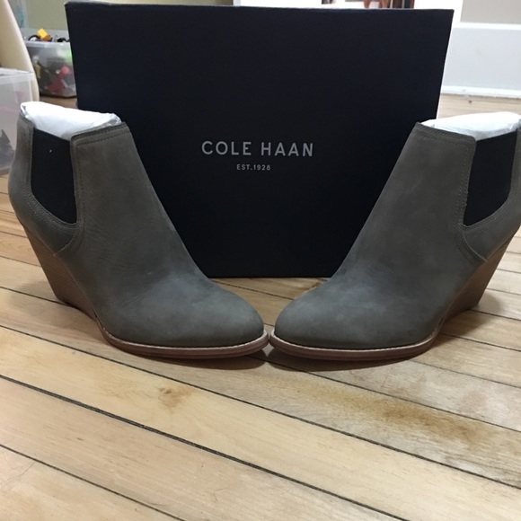 Cole Haan Balthazar wedge boot bootie - Picture 1 of 4